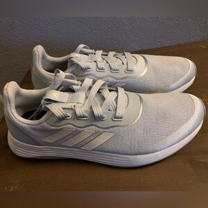 Adidas QT Racer Womens Sneakers 11 Blue/White Mesh Athletic Running Shoes FY5673